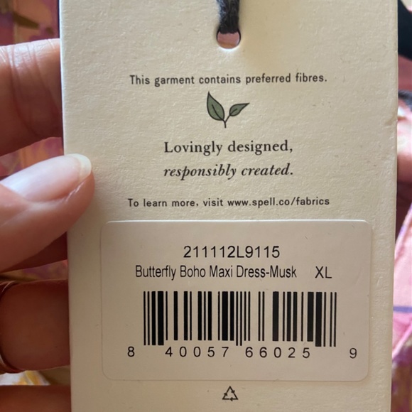 Spell and the Gypsy Collective Butterfly Boho Maxi Dress-Musk XL - Picture 5 of 5